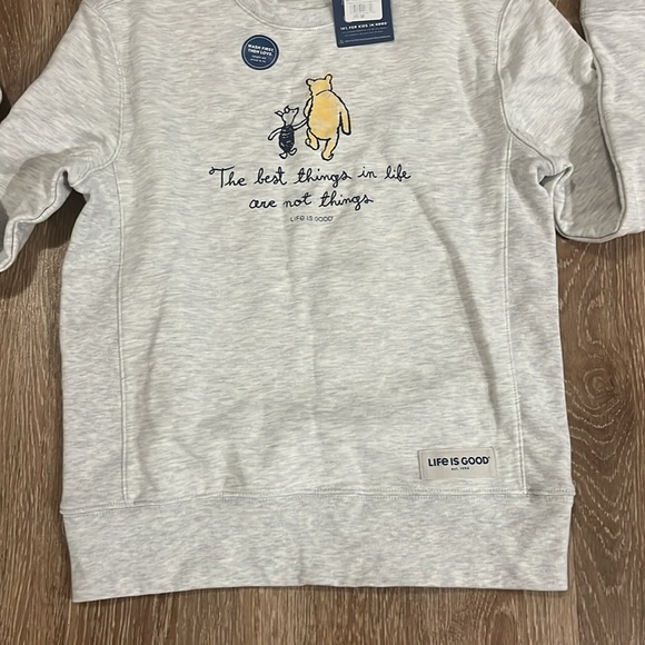 NWT Life is Good Small Gray Winnie the Pooh - Picture 4 of 5